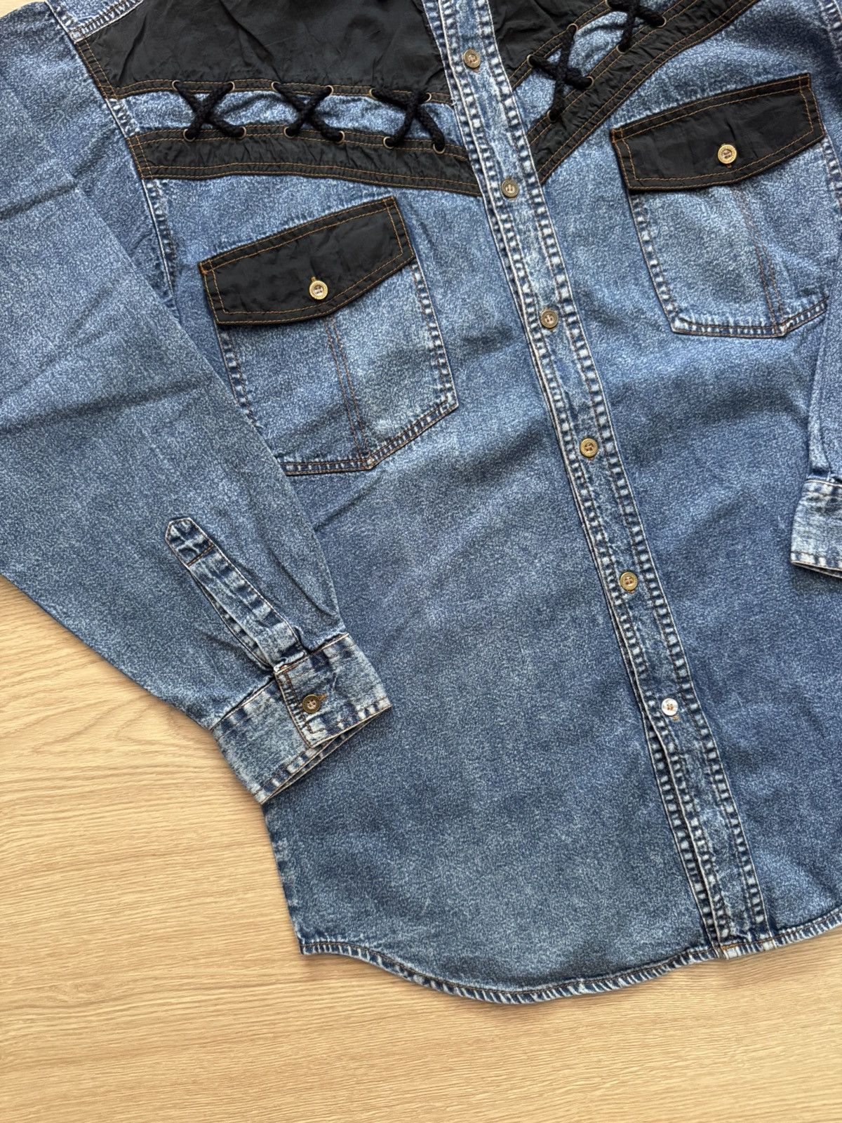 Cowboy Equipment Vintage 90’s Cowboy Western Jeans Baggy Shirt Size US XL / EU 56 / 4 - 3 Thumbnail