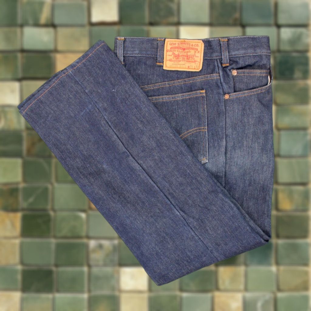 Levi's VINTAGE Men's VTG 1980s Fleece Lined Orange Tab Levi's 517 Jeans Sz 31x30 80s Bootcut Levi's Jeans Mens 80s Denim Blue Size US 31 - 1 Thumbnail
