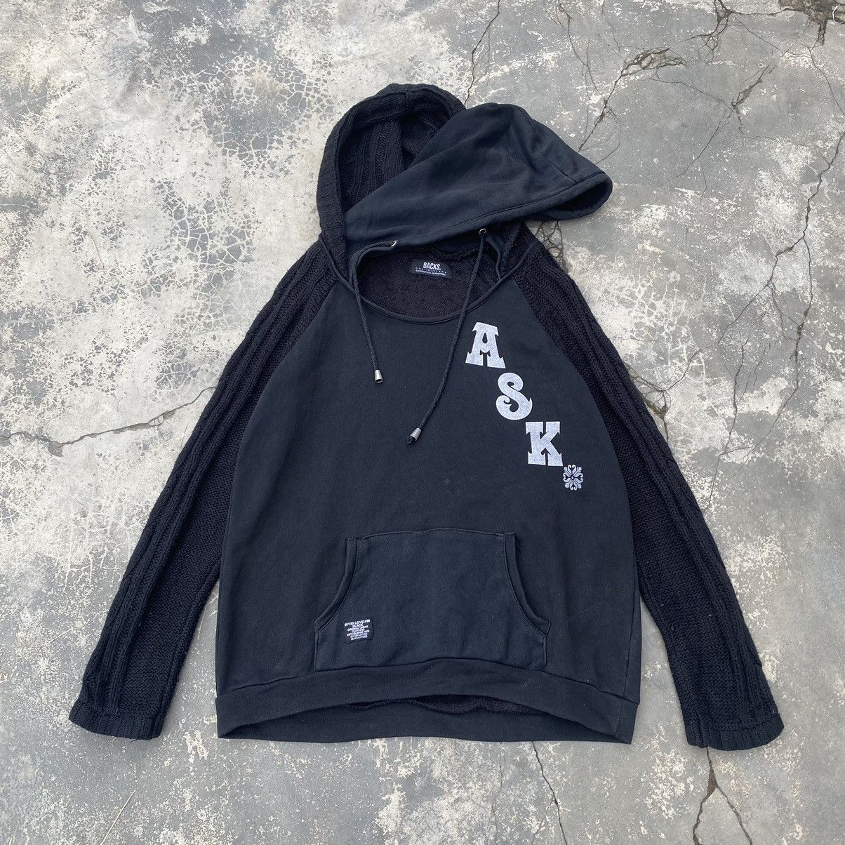 Vintage BACKS Seven Loveless Black double hoodie Size US M / EU 48-50 / 2 - 1 Thumbnail