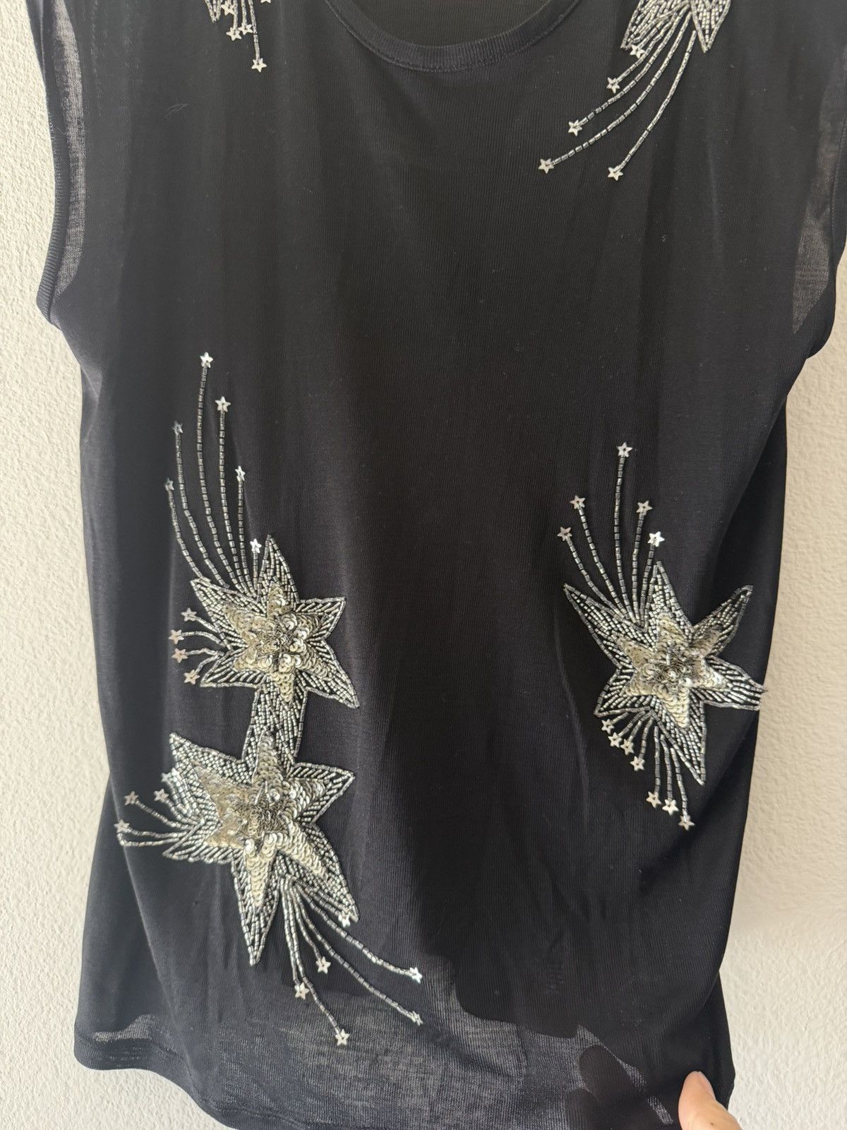 Saint Laurent Paris SS15 Starburst Silk Tank S Size US S / EU 44-46 / 1 - 3 Thumbnail