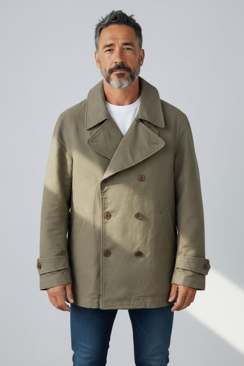 🔥VINTAGE 040404 JAPAN DOUBLE-BREASTED PEA COAT/JACKET