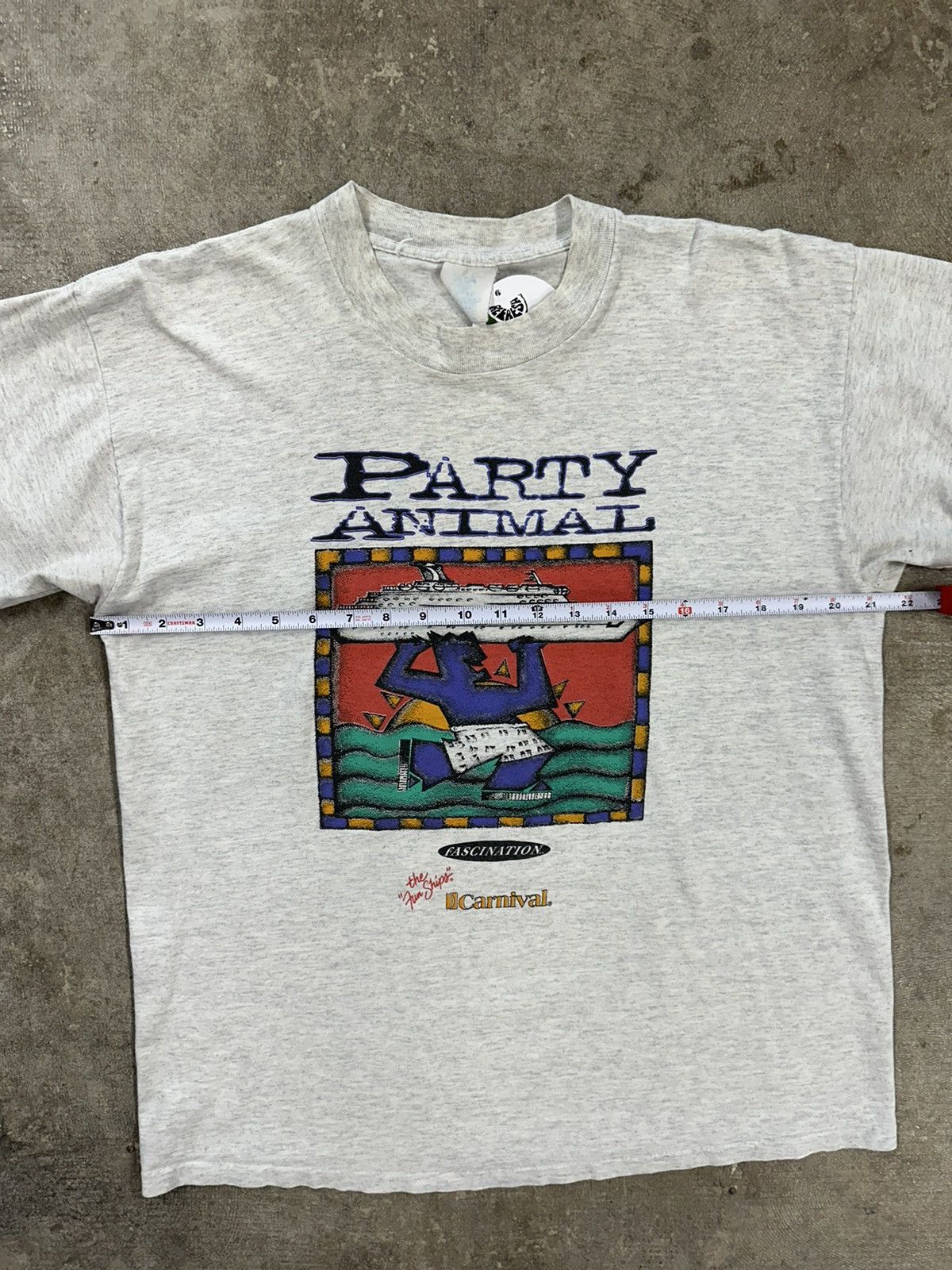 Vintage Vintage 90s Carnival Party Animal Cruise Ship T-Shirt Size US L / EU 52-54 / 3 - 8 Thumbnail