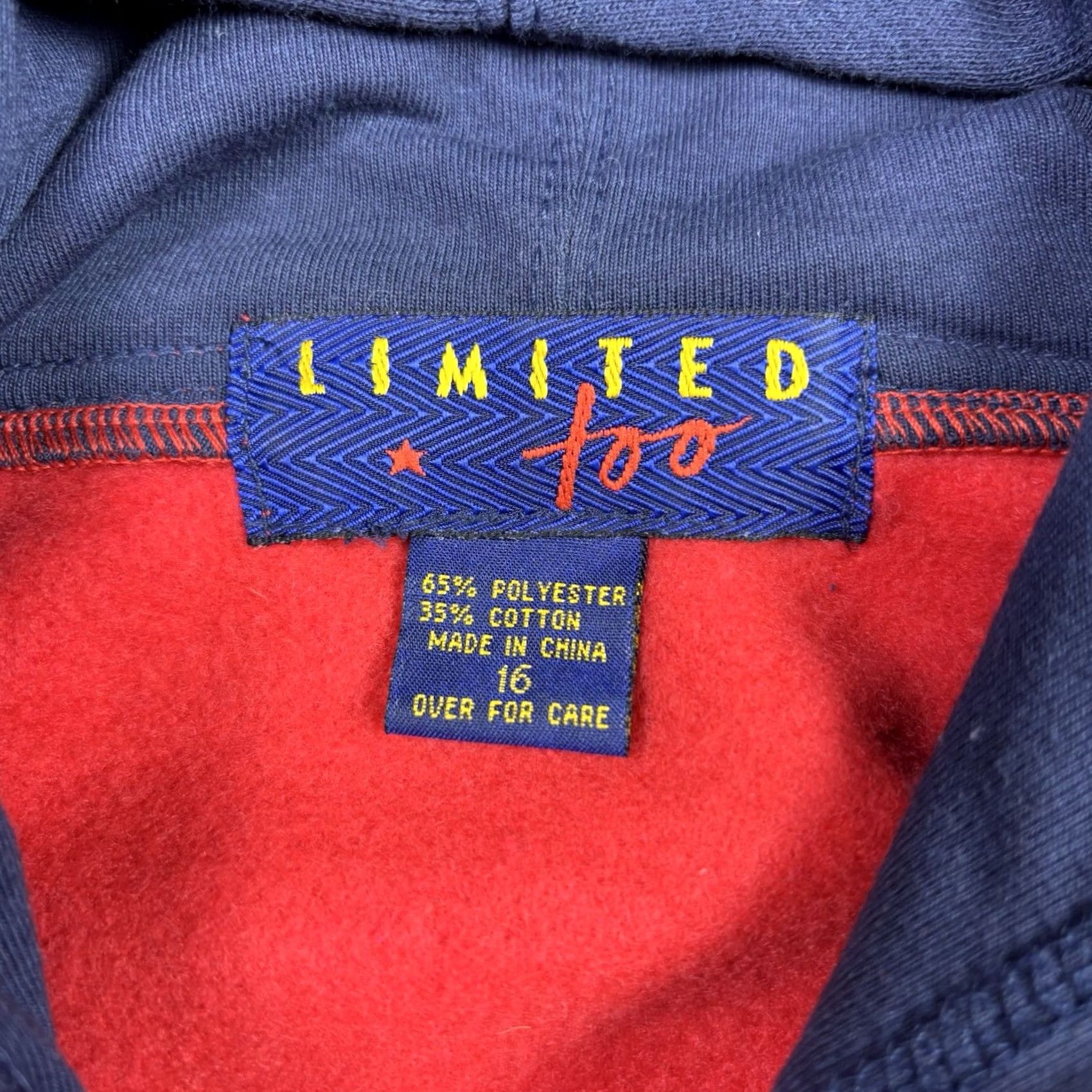 Vintage VINTAGE LTD Worldwide Limitedtoo Hoodie Embroidered Adult Medium 1990s Red Graphic Print Astr Boy Mens Size US M / EU 48-50 / 2 - 5 Thumbnail