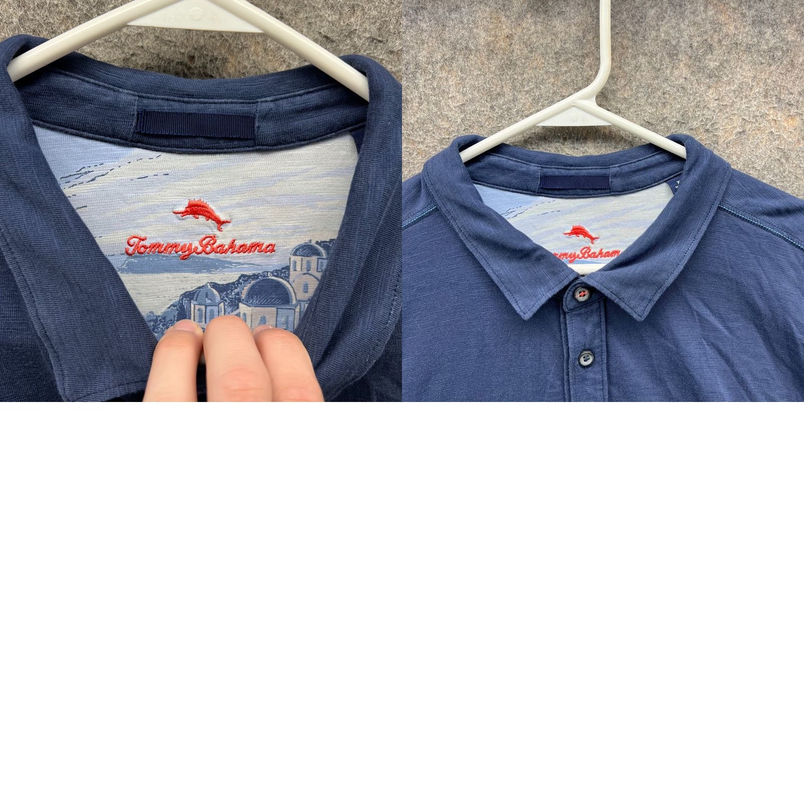 Tommy Bahama Tommy Bahama Polo Shirt Mens XL Blue Navy Pima Cotton Preppy Stretch Extra Size US XL / EU 56 / 4 - 9 Thumbnail
