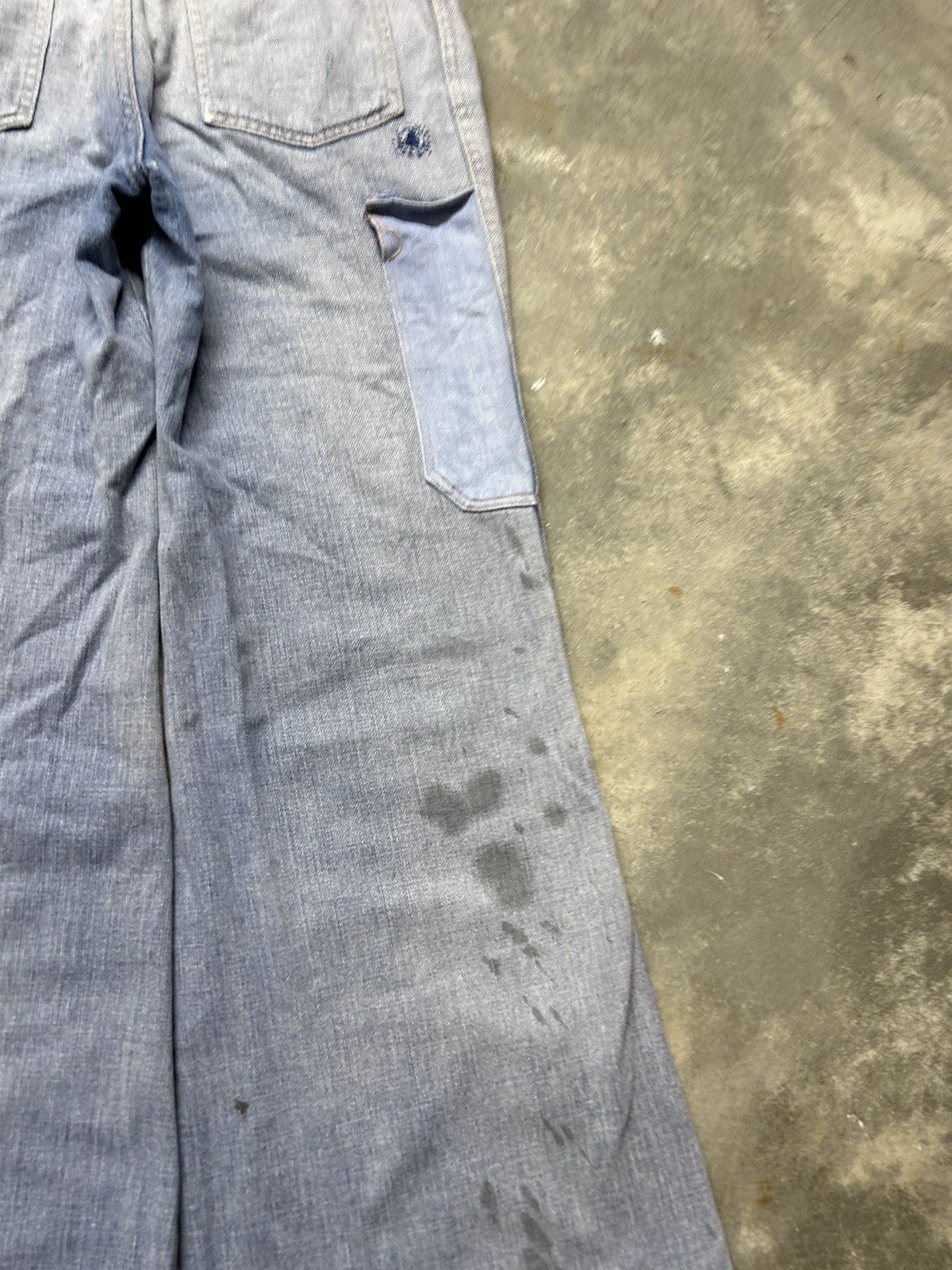 Vintage Vintage 70’s Distressed Denim Bellbottom Flared Jeans Size 28" / US 6 / IT 42 - 7 Thumbnail