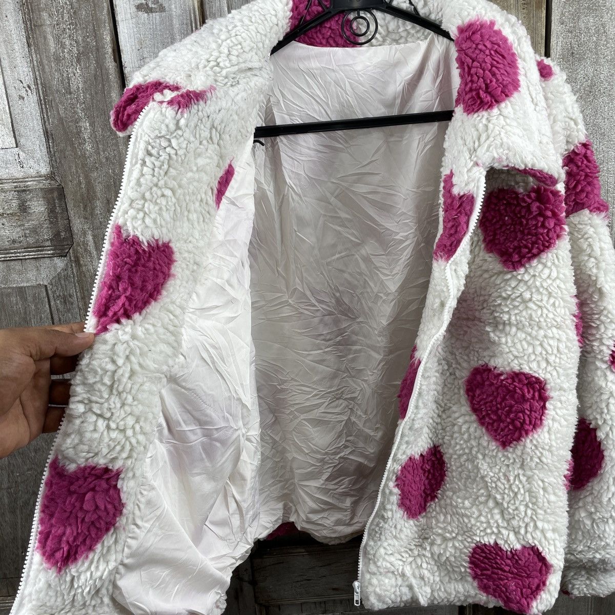 Japanese Brand × Shein Japanese Brand Shein Sherpa Fleece Jacket Size L / US 10 / IT 46 - 4 Thumbnail