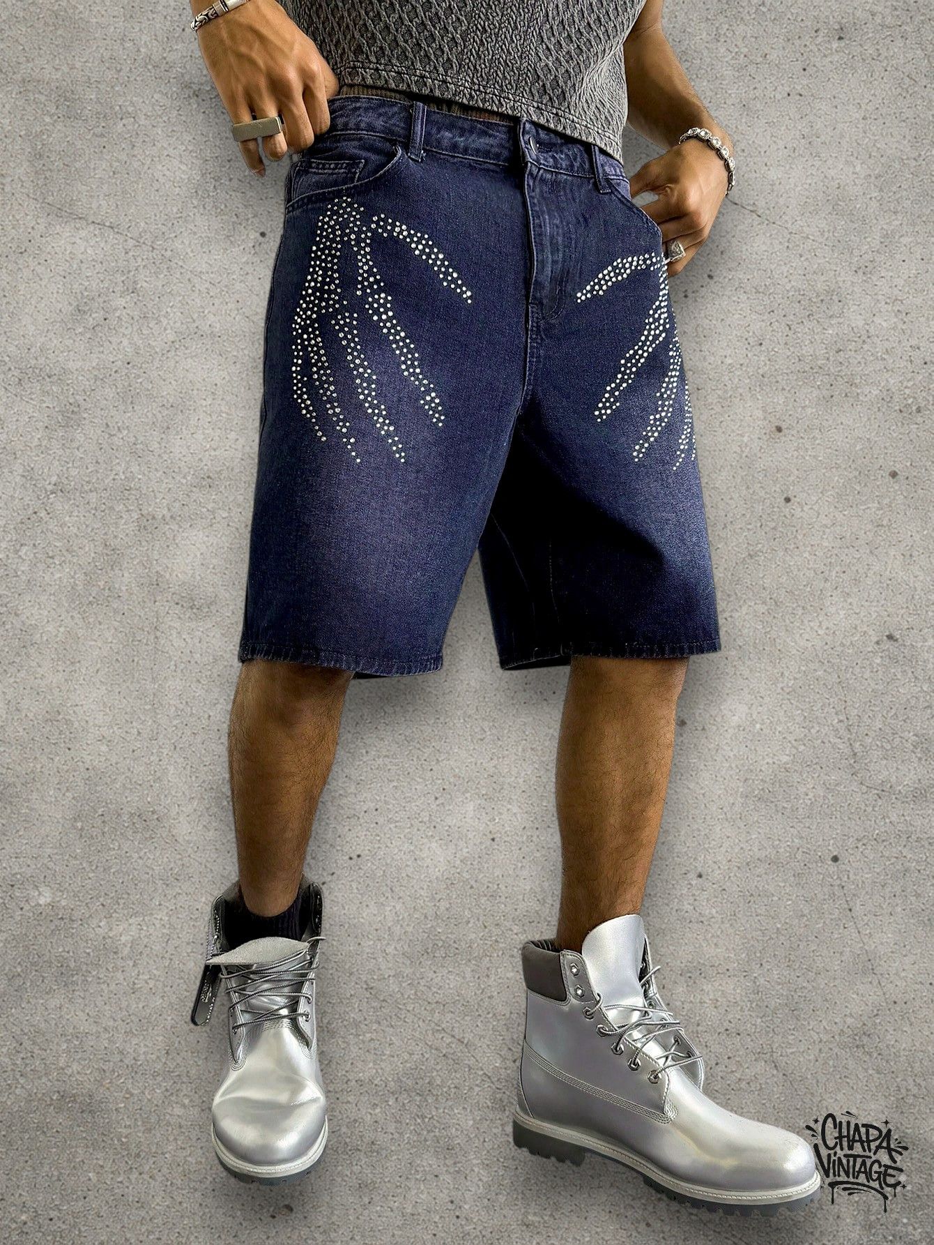 Japanese Brand Washed denim street shorts Size US 32 / EU 48 - 1 Thumbnail