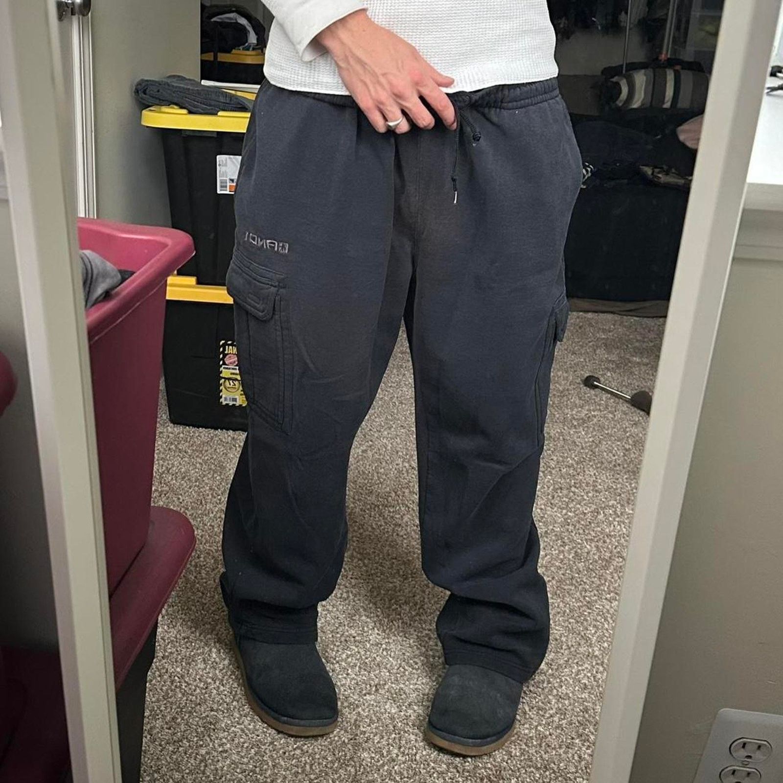Vintage Vintage y2k 2000s baggy cargo sweatpants and1 Size US 35 - 1 Thumbnail