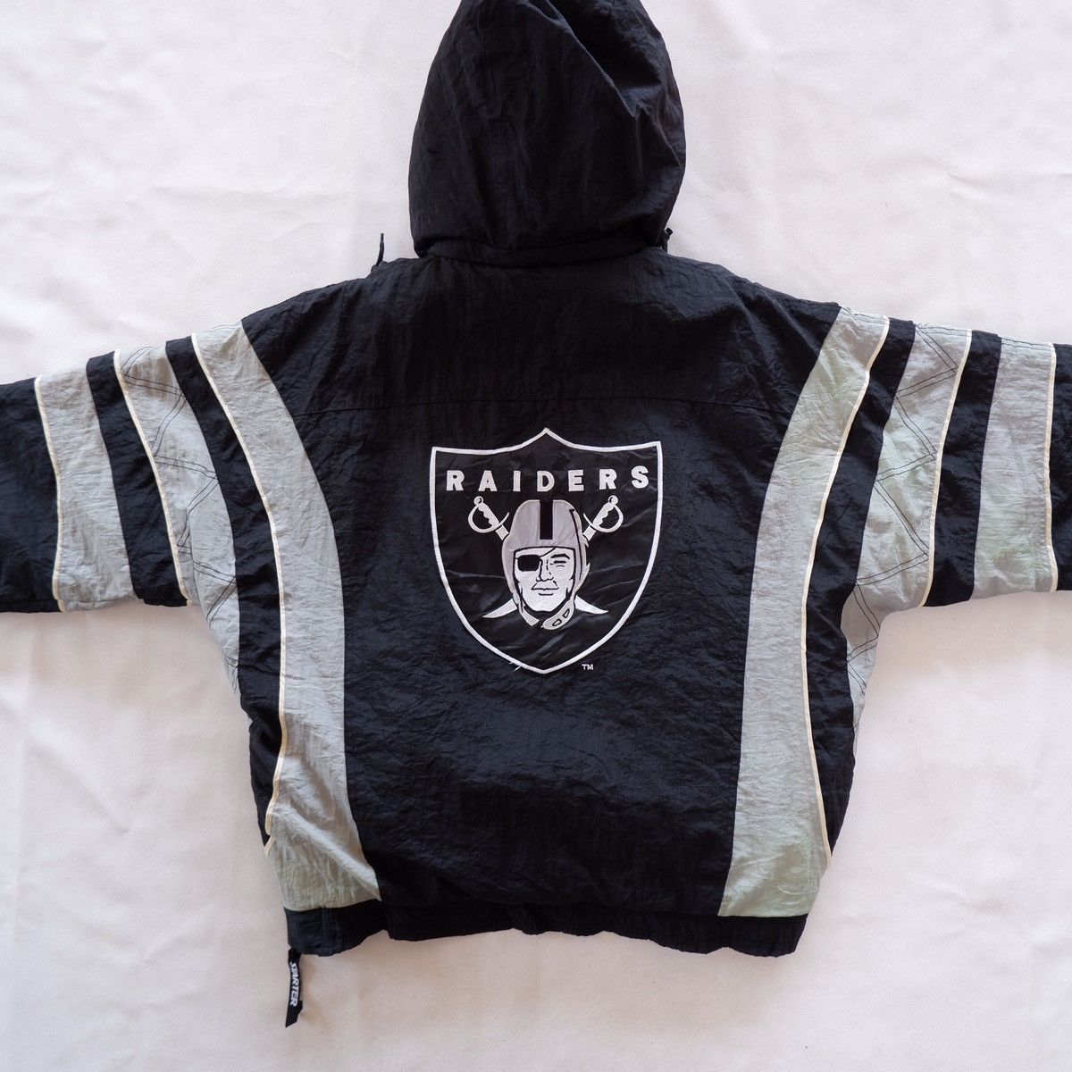NFL × Starter × Vintage Oakland Raider Starter Half Zip Jacket Size US L / EU 52-54 / 3 - 2 Thumbnail