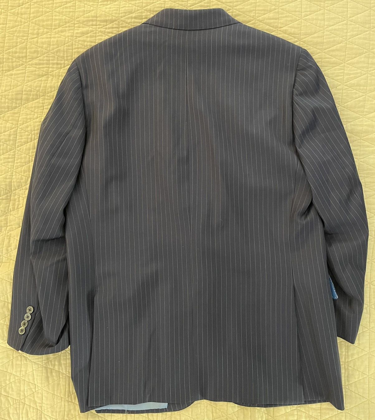 Isaia Base S Super 130’s Pinstripe Suit Jacket Size 42R - 7 Thumbnail