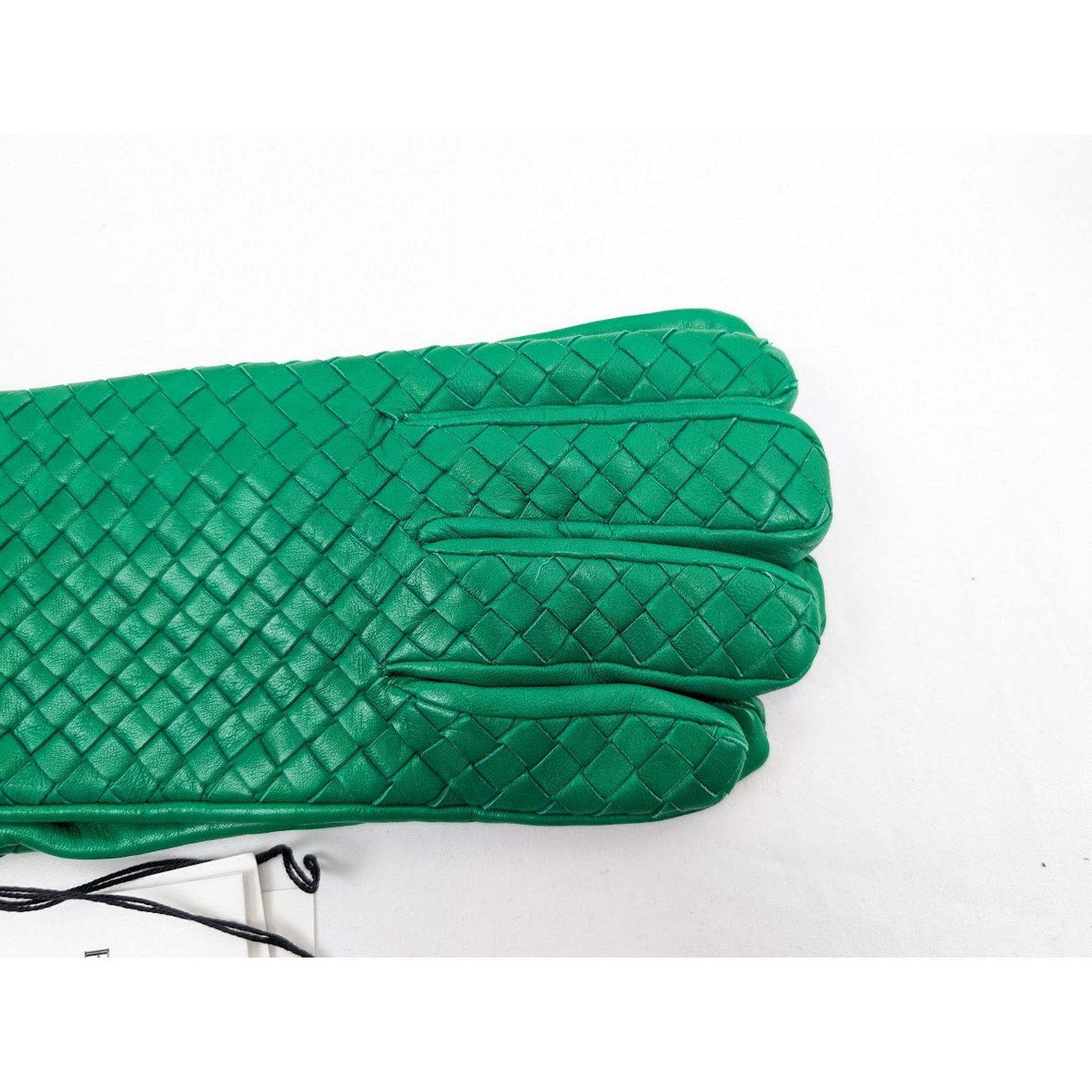 Bottega Veneta o1rshd1 Size : 7.5 / Nappa Intrecciao Leather Gloves Parkeet Size ONE SIZE - 2 Thumbnail