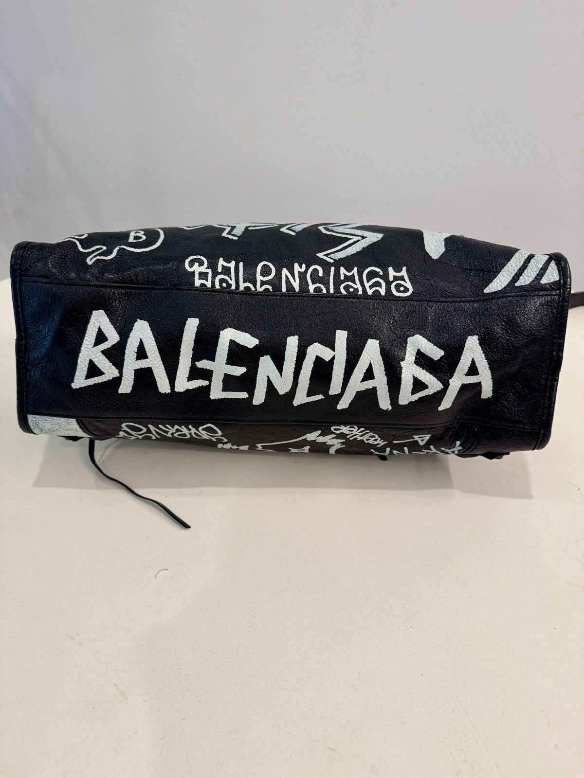 Balenciaga Balenciaga Graffiti City Bag Large Size ONE SIZE - 7 Thumbnail