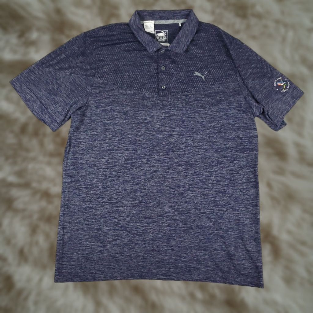 Puma Puma Polo Shirt Mens XL Purple Chicago Highlands Golf Short Sleeve Adult Polo Shirt Purple XL Mens Size US XL / EU 56 / 4 - 1 Thumbnail