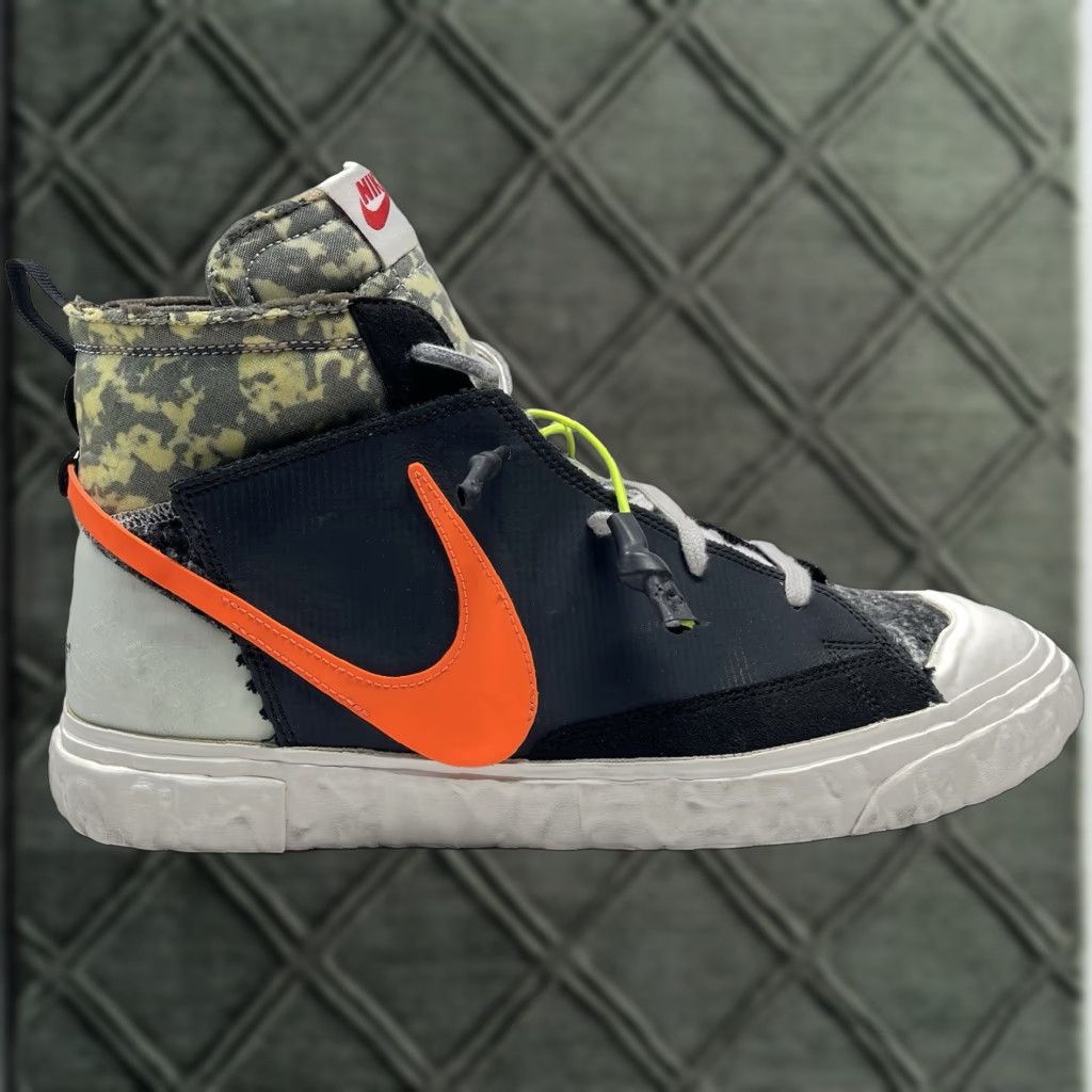 Nike Nike Blazer Mid x READYMADE Sneakers CZ3589-001 Size 14 Black Orange Grey Camo Nike Mens Shoes Sneaker Run Jogging Casual Workwear Athletic 2021 Size 36R - 1 Thumbnail