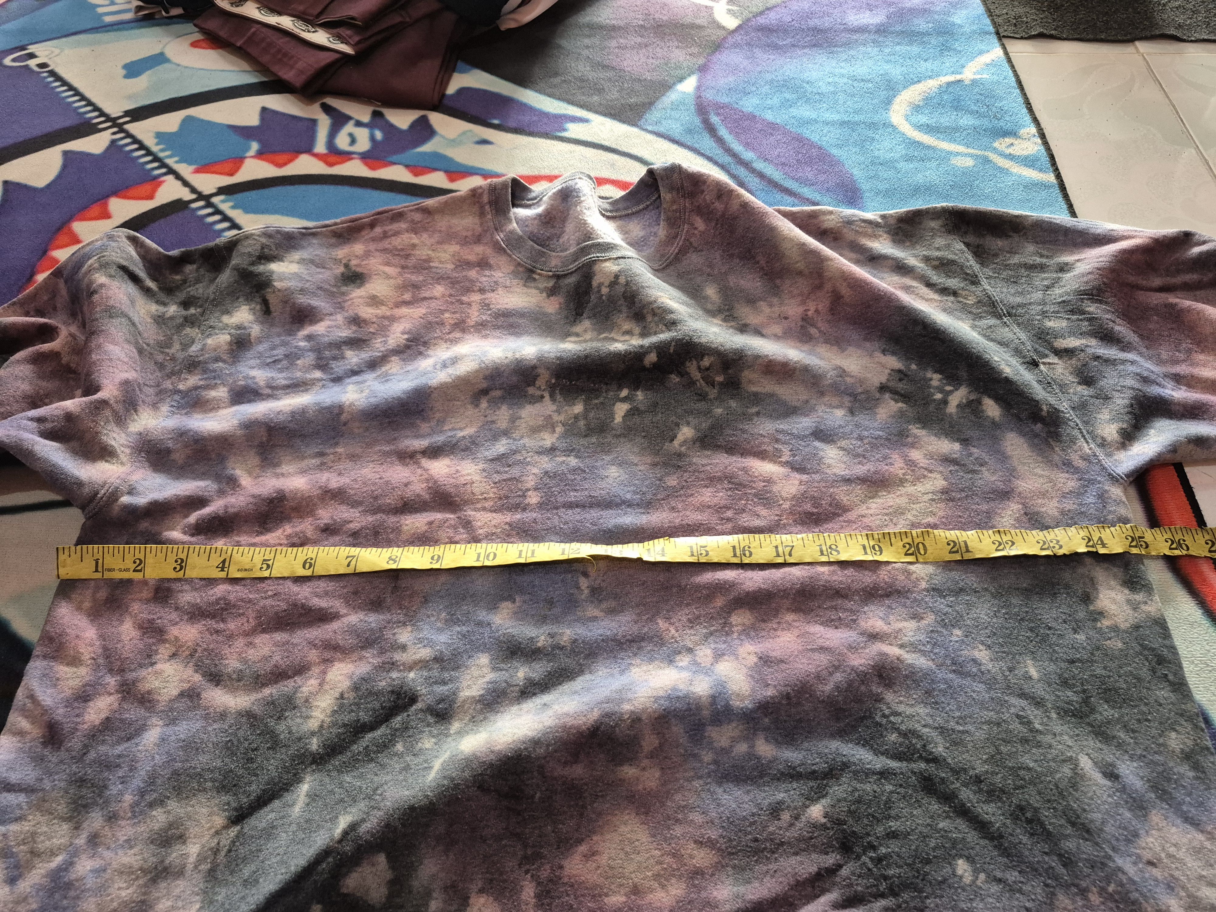 Vintage 🔥 Psychedelic Tie Dye Art Skate Streetwear Sweatshirt Size US XL / EU 56 / 4 - 7 Thumbnail