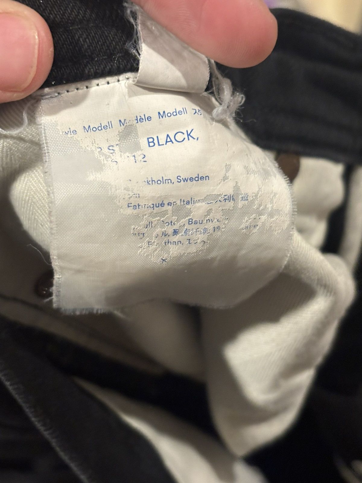 Acne Studios Acne Studios Black Blå Konst jeansTapered fit Size 30 × 32 Size US 30 / EU 46 - 7 Thumbnail