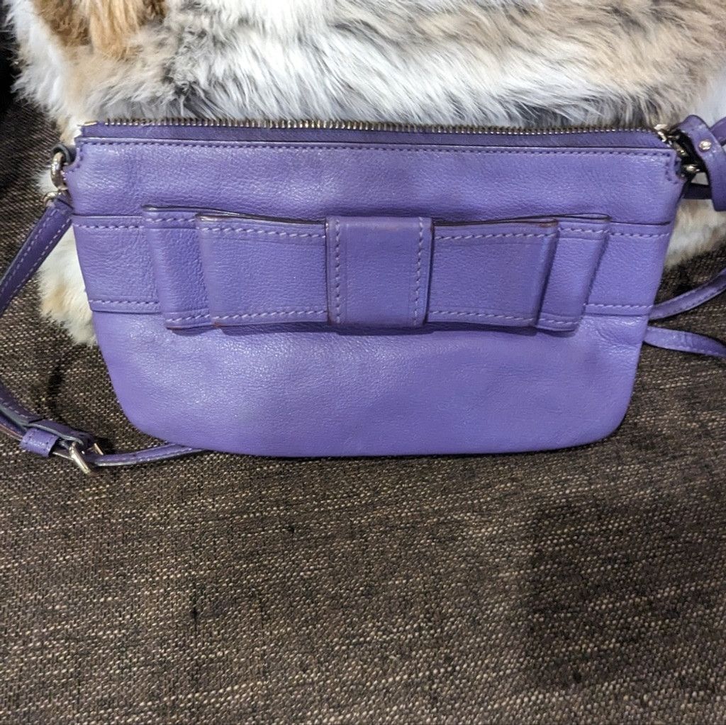Kate Spade Kate Spade Purple Crossbody Bag with Bow Accent Size ONE SIZE - 2 Thumbnail