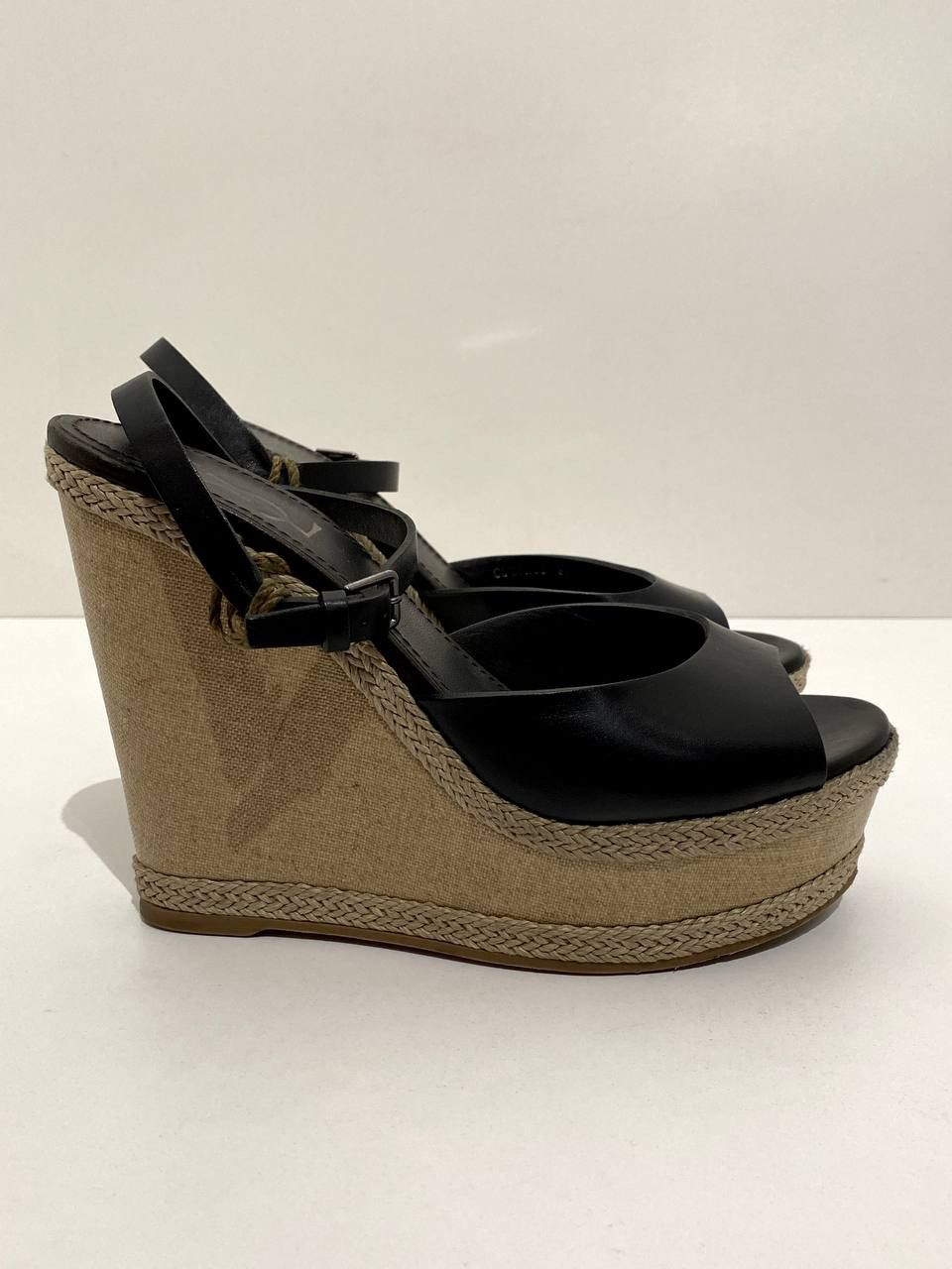 Yves Saint Laurent Yves Saint Laurent YSL Platform Sandals Leather High Heels Size US 8 / IT 38 - 5 Thumbnail