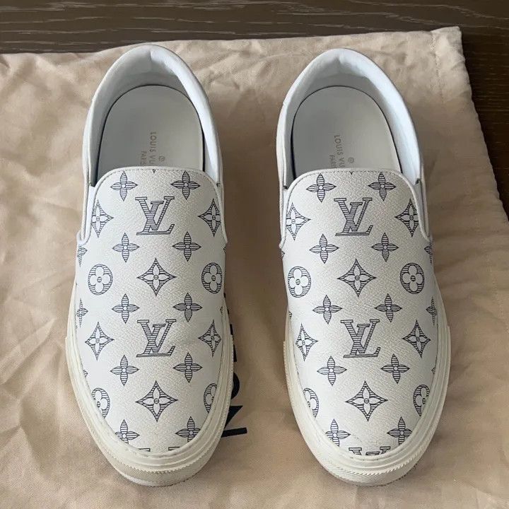 Louis Vuitton Louis Vuitton Trocadero Slip-On Sneakers White -2508 Size US 8.5 / EU 41-42 - 2 Thumbnail