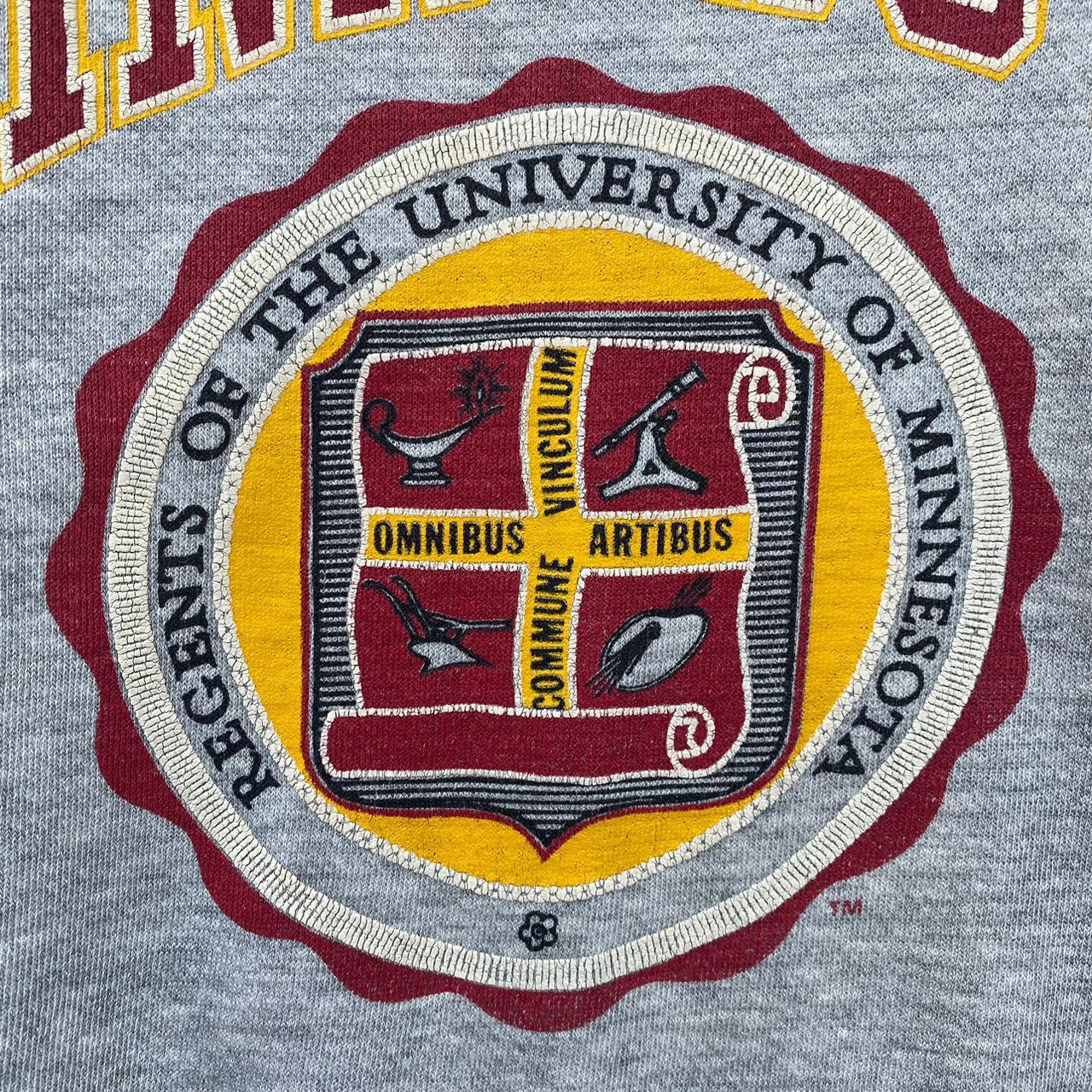 Vintage VINTAGE UNIVERSITY OF MINNESOTA SWEATSHIRT LARGE PULLOVER Size US L / EU 52-54 / 3 - 4 Thumbnail