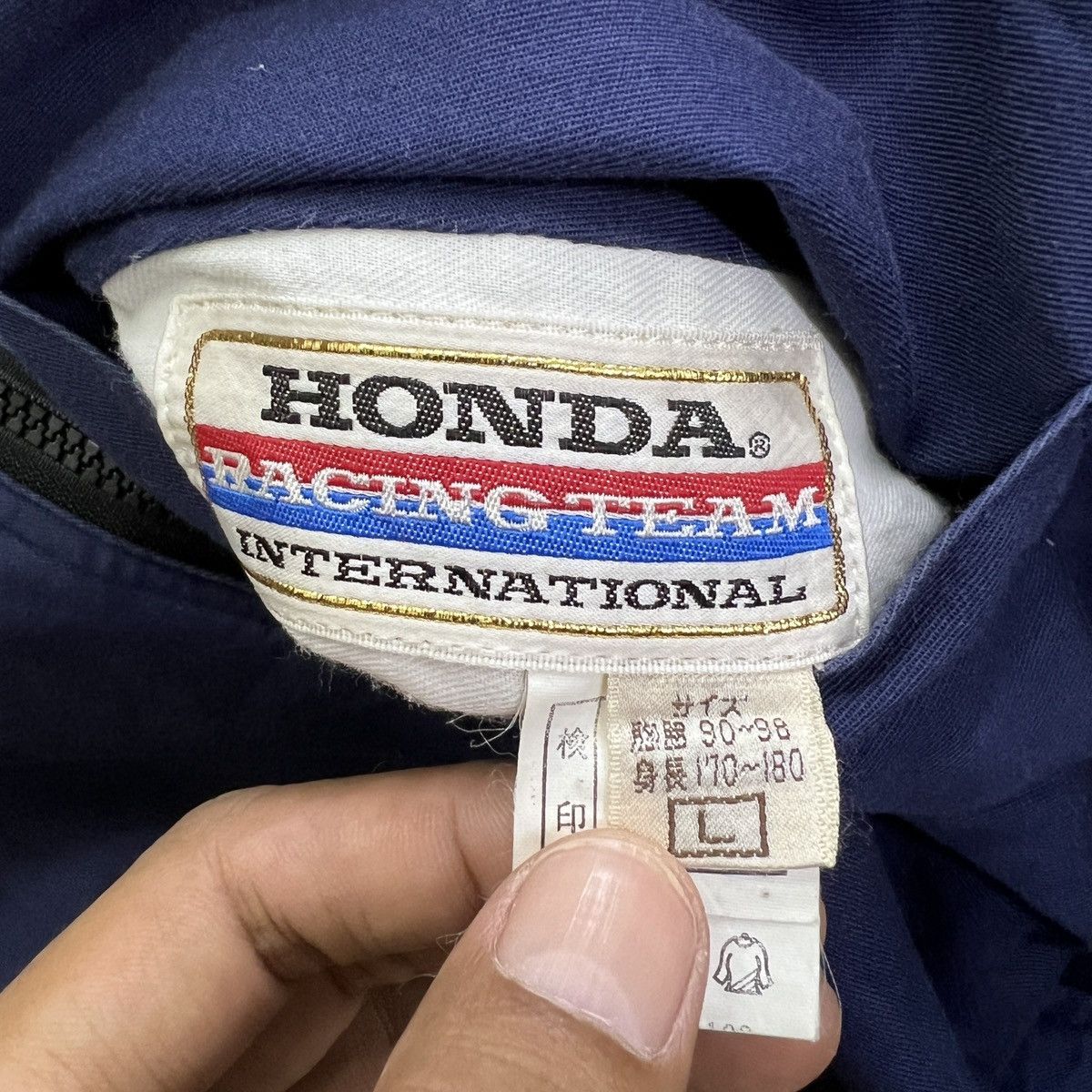 Honda 🔥 VINTAGE HONDA RACING TEAM INTERNATIONAL REVERSIBLE JACKET Size US L / EU 52-54 / 3 - 11 Thumbnail