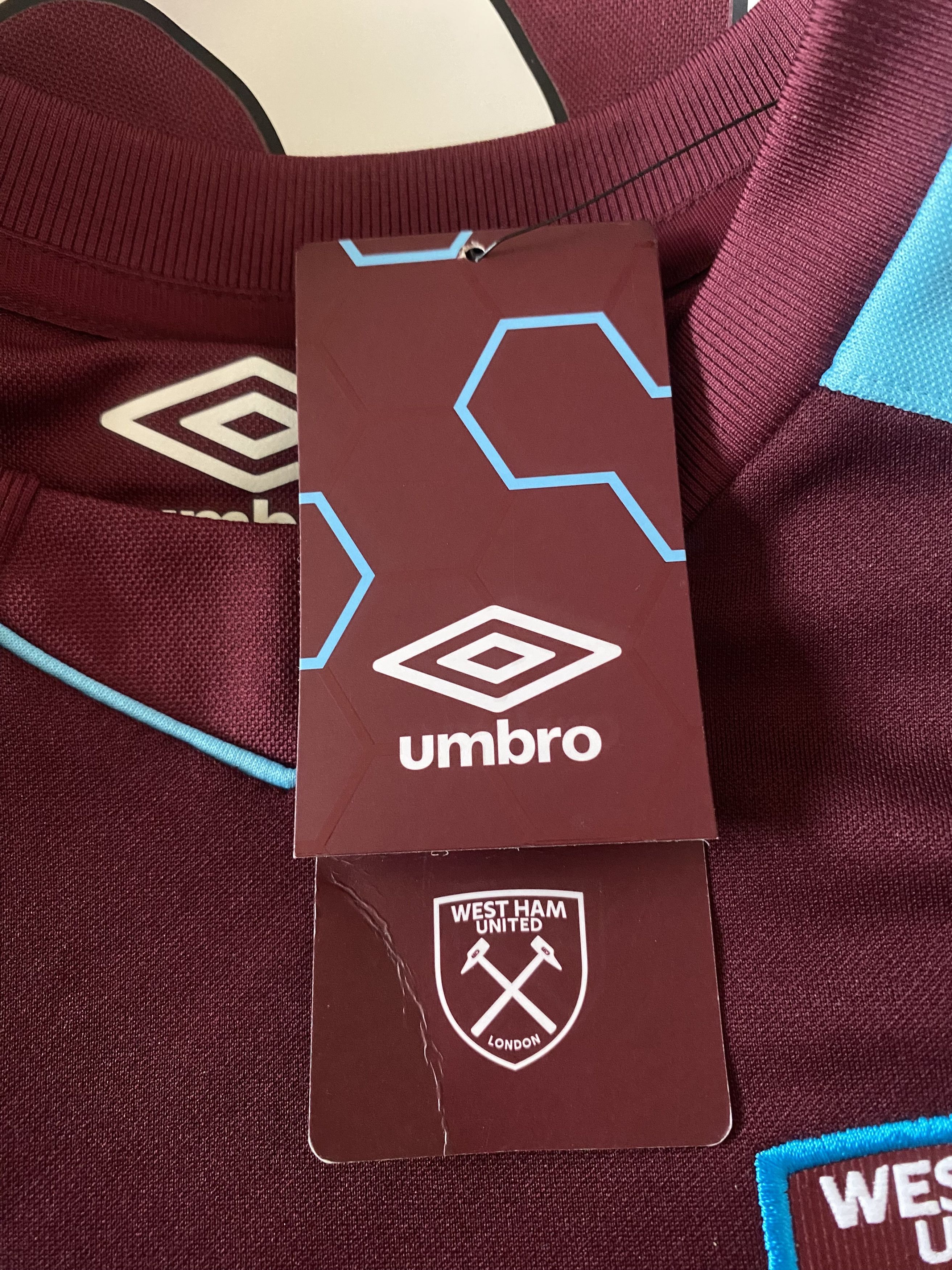 Umbro NEW - WEST HAM UNITED 2017 - 2018 - Umbro - S/M - UNIQUE Size US M / EU 48-50 / 2 - 7 Thumbnail