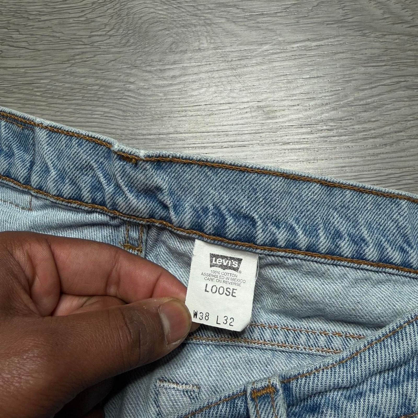 Levi's × Vintage Vintage 90’s Levi’s Strauss 540 Loose Straight Denim Jeans Size US 38 / EU 54 - 3 Thumbnail