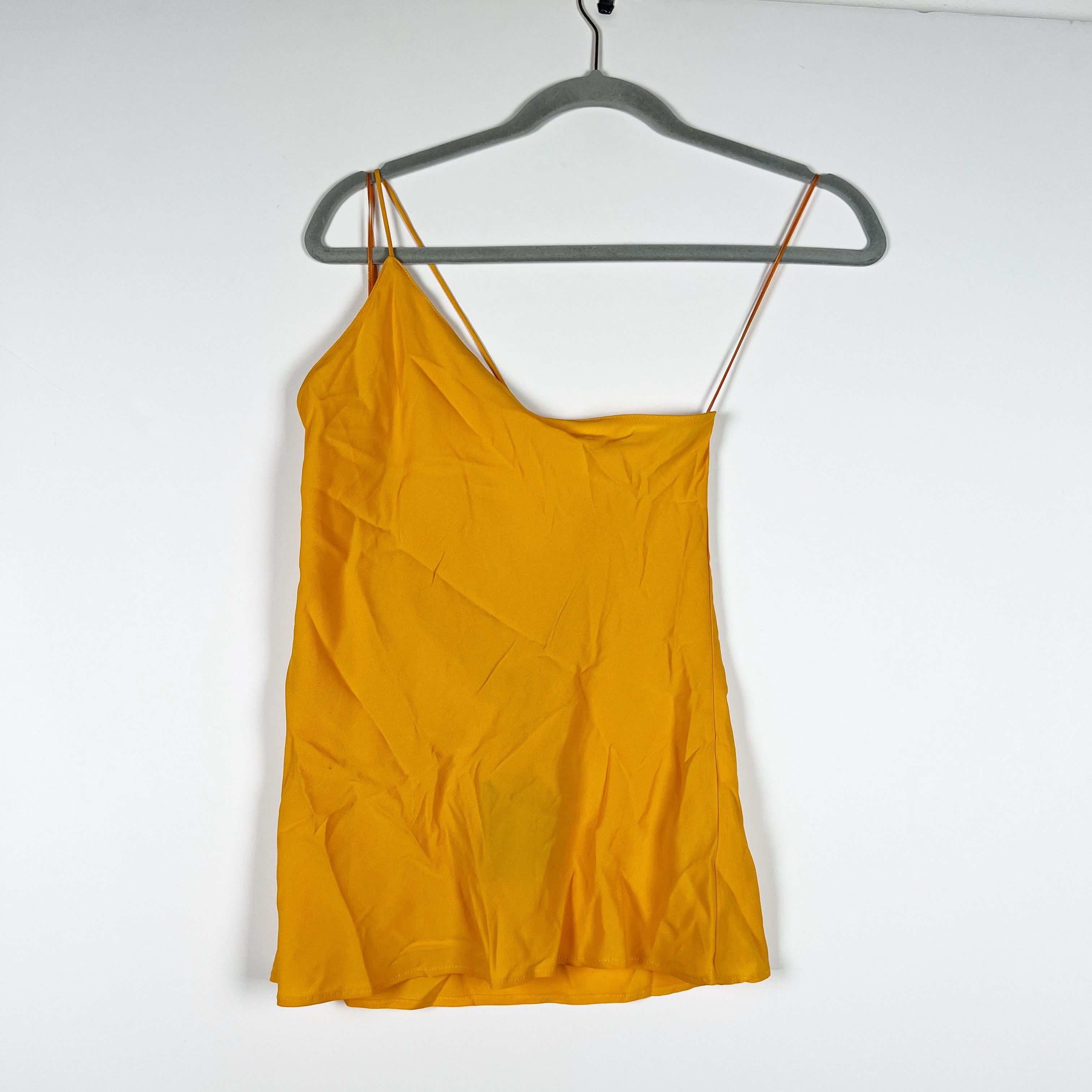 Zara NEW Zara Silk Blend Chiffon One Shoulder Size S / US 4 / IT 40 - 1 Thumbnail