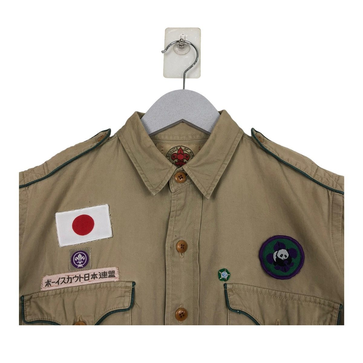 Ralph Lauren × Vintage 💥BOY SCOUT BY RL JAPAN FULL PATCH SHIRT Size US S / EU 44-46 / 1 - 4 Thumbnail