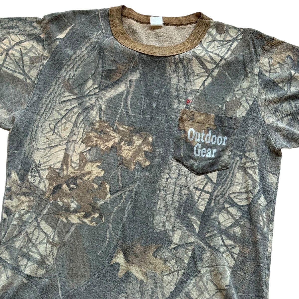 Vintage vintage camo ringer pocket tee with deer graphics Size US L / EU 52-54 / 3 - 3 Thumbnail