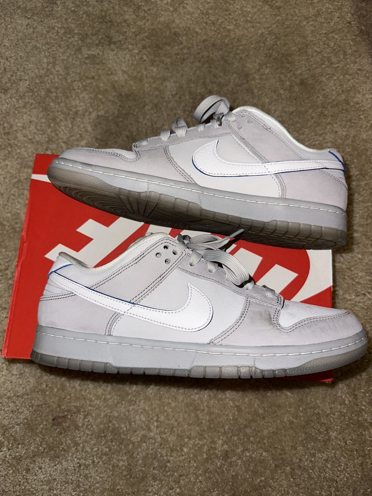 Nike Nike Dunk Low Wolf Grey Pure Platinum Size US 10 / EU 43 - 1 Thumbnail