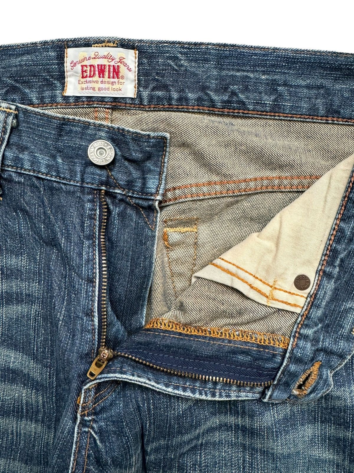 Edwin Vintage Edwin XV Distressed Baggy Jeans lgb style Size US 34 / EU 50 - 6 Thumbnail