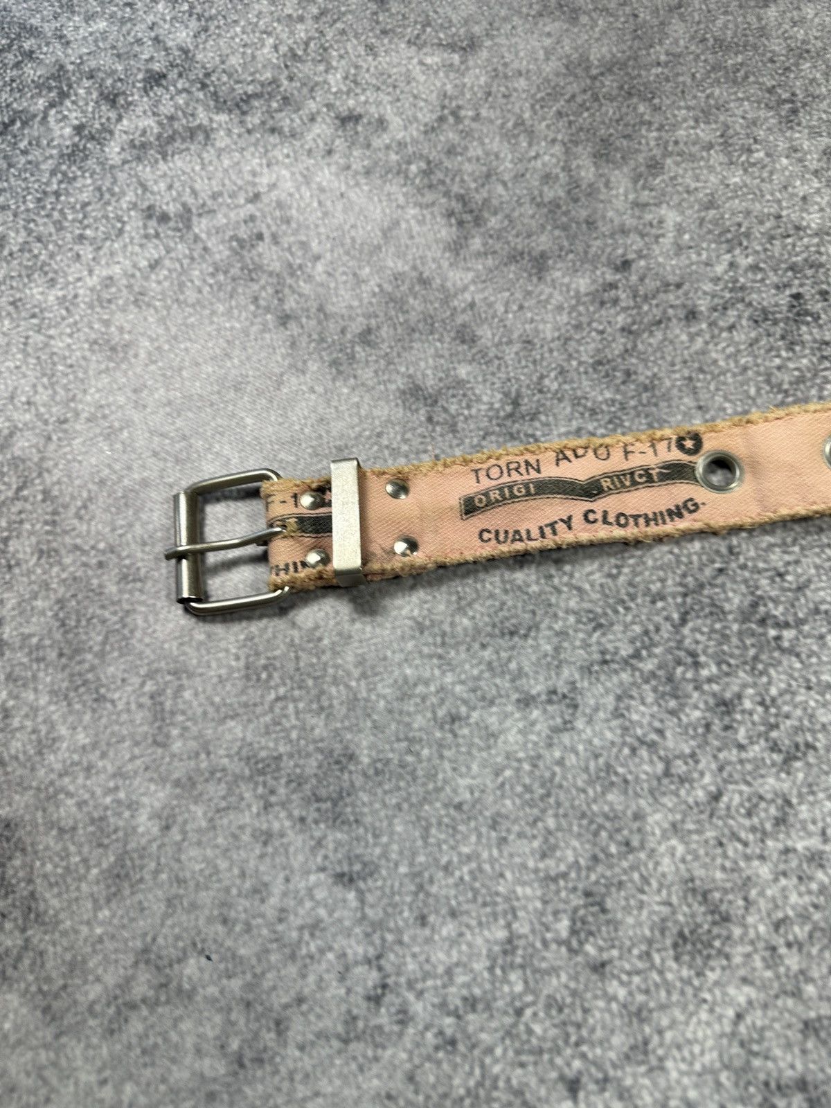 Vintage Y2K Vintage Full Holes Tornado F-17 Distressed Belts USA Alt Size ONE SIZE - 3 Thumbnail
