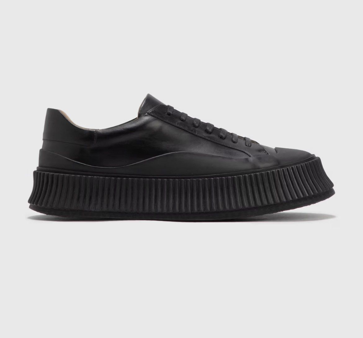 Jil Sander Men’s Jil Sander Padded Leather Low Top Sneaker Sz 42 Size US 9 / EU 42 - 2 Thumbnail
