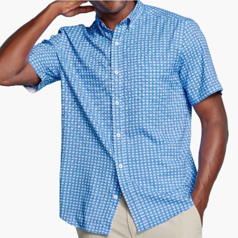 Johnston & Murphy Johnston & Murphy Extreme Comfort Button-Down Shirt Blue S Size US S / EU 44-46 / 1 - 1 Thumbnail