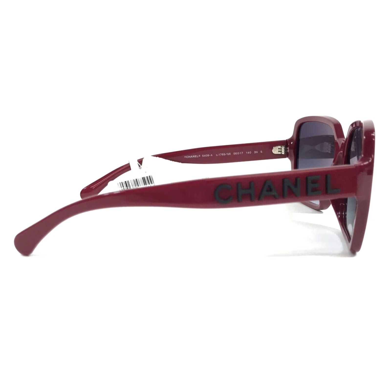 CHANEL Sunglasses Square Women Adult 56-17-140 V45 Red Gray  display picture 2