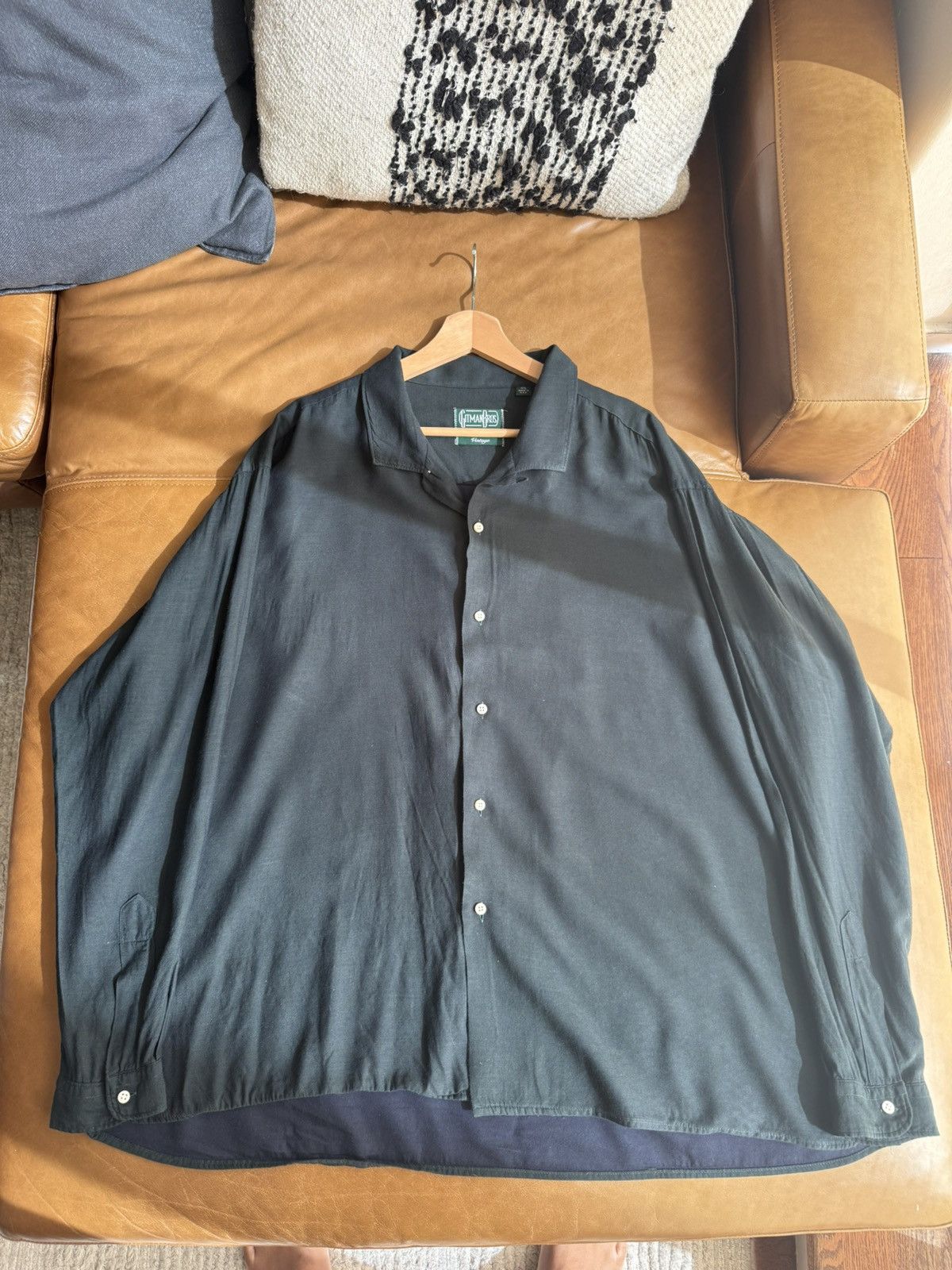 Gitman Bros. Vintage Gitman Bros Vintage Rayon/Wool Long Sleeve Camp Shirt XXL Size US XXL / EU 58 / 5 - 1 Thumbnail