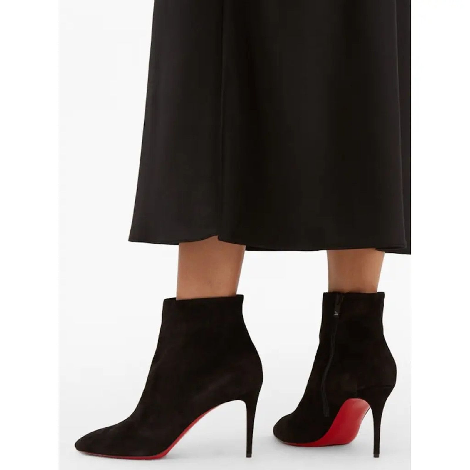 Christian Louboutin Christian Louboutin Eloise Booty 85 Brown Arabica Suede Size US 5 / IT 35 - 3 Thumbnail