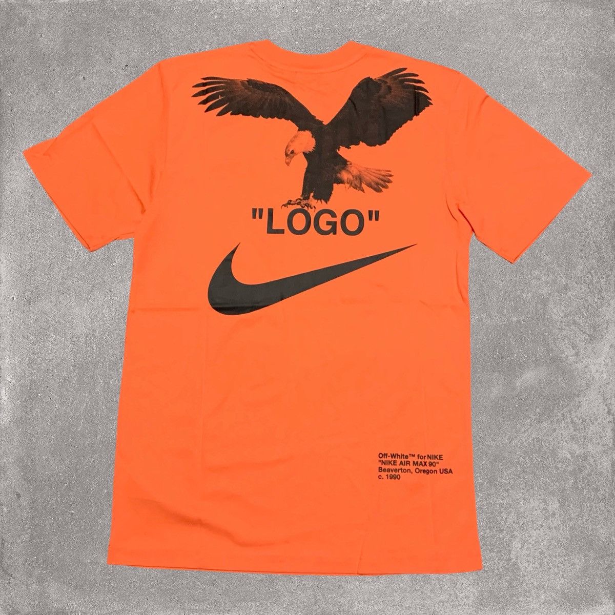 Off-White Off White Nike Small NRG A6 Tie Graphic Orange Tee Virgil Size US S / EU 44-46 / 1 - 1 Thumbnail