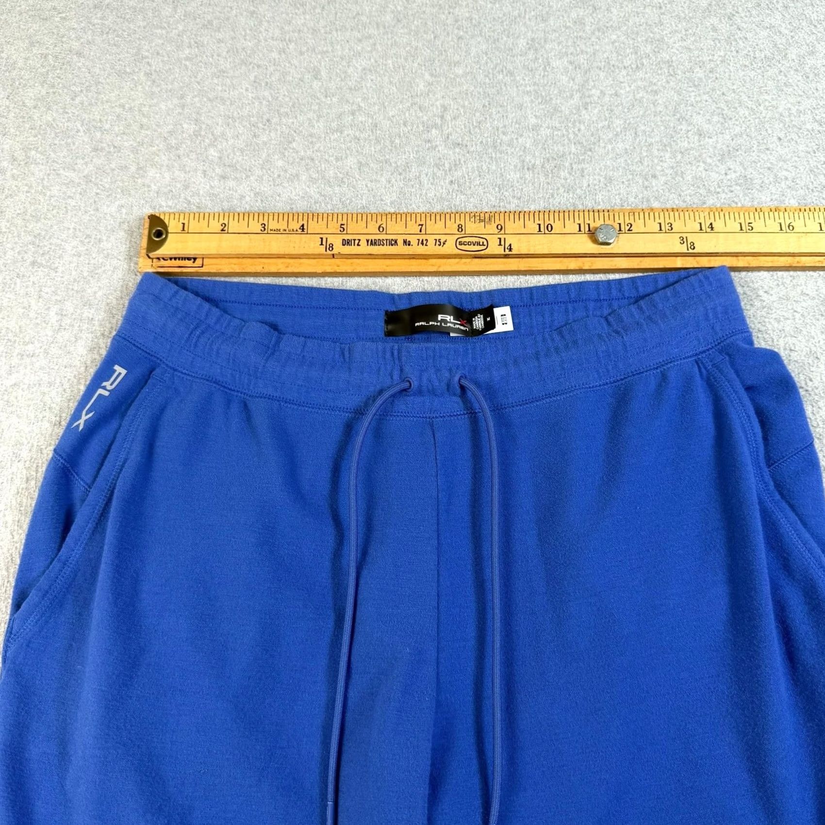 RLX Ralph Lauren RLX Ralph Lauren Jogger Pants Mens M Blue Fleece Elastic Waist Open Hem Size US 31 - 7 Thumbnail