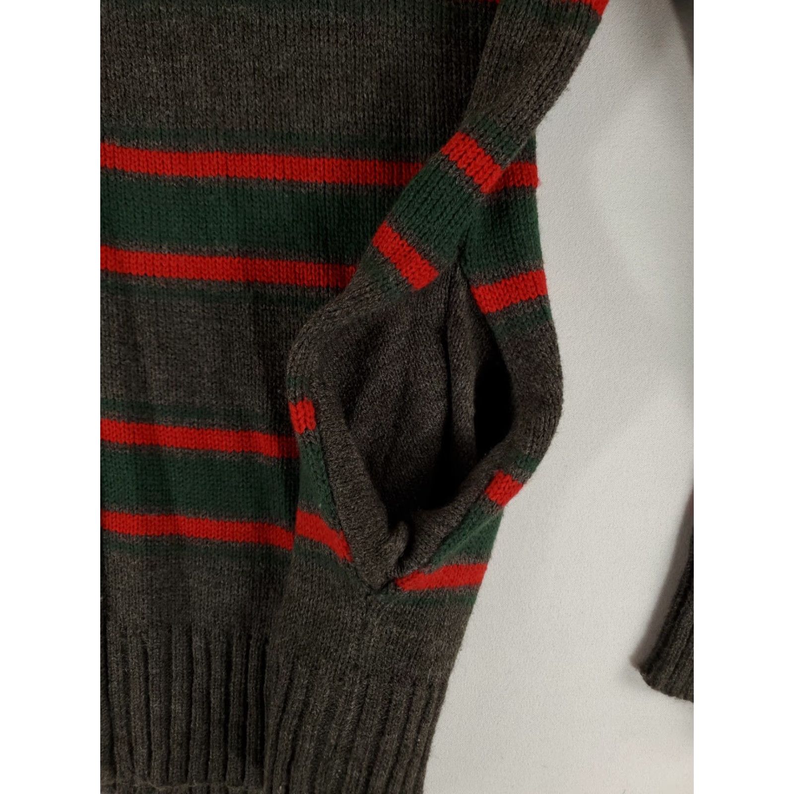 Polo Ralph Lauren Polo Ralph Lauren Sweater Cardigan Full Zip Hooded Acrylic Gray Striped Mens XXL Size US XXL / EU 58 / 5 - 3 Thumbnail