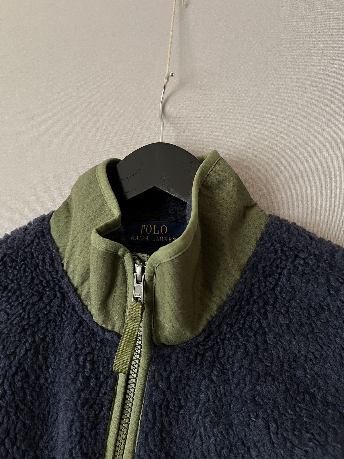 Polo Ralph Lauren PRL Sherpa Fleece Hybrid Pocket Logo Jacket Size US M / EU 48-50 / 2 - 5 Thumbnail