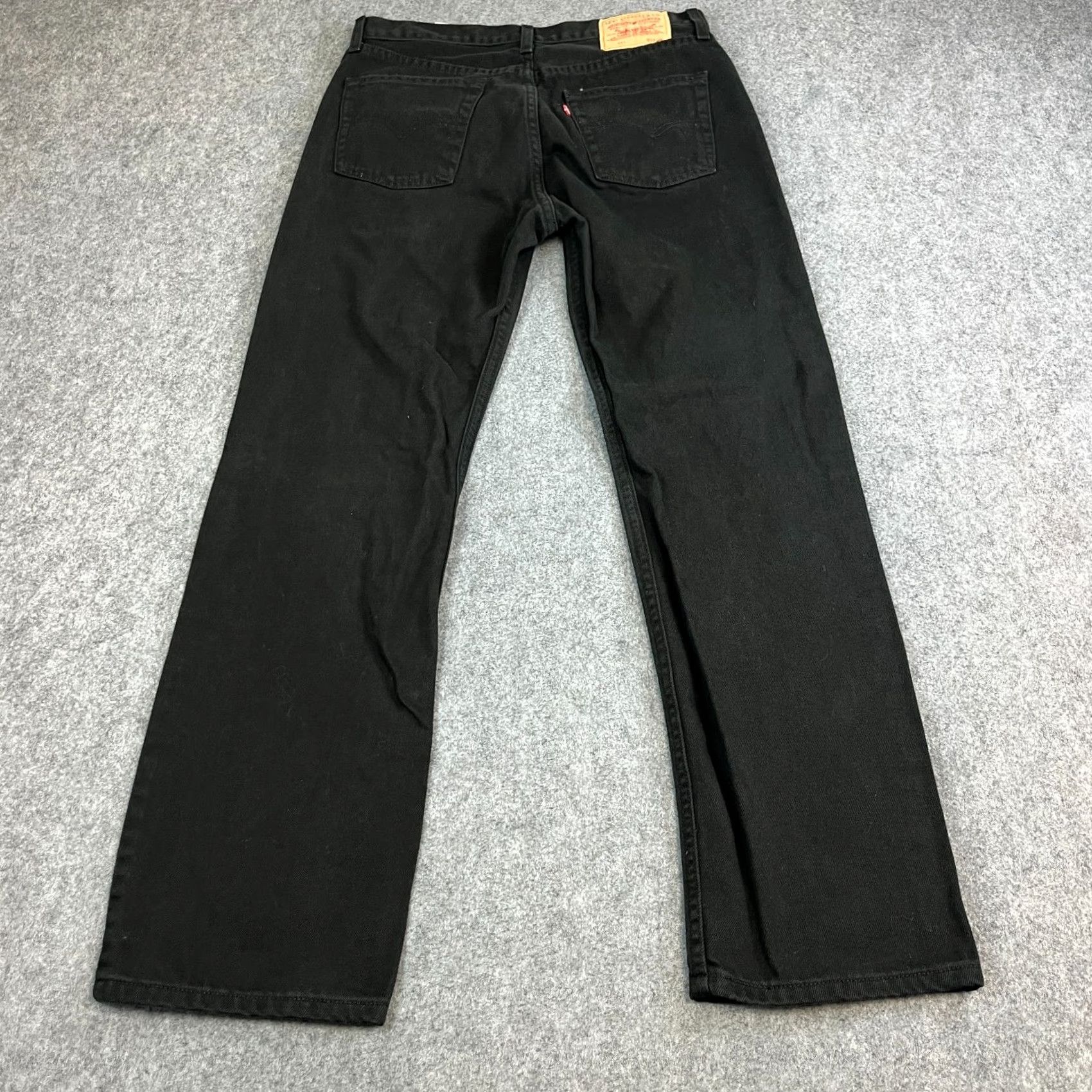 Levi's Levi's 751 Jeans Regular Straight 33 Black Vintage 100% Cotton Zip Mens Size US 33 - 2 Thumbnail