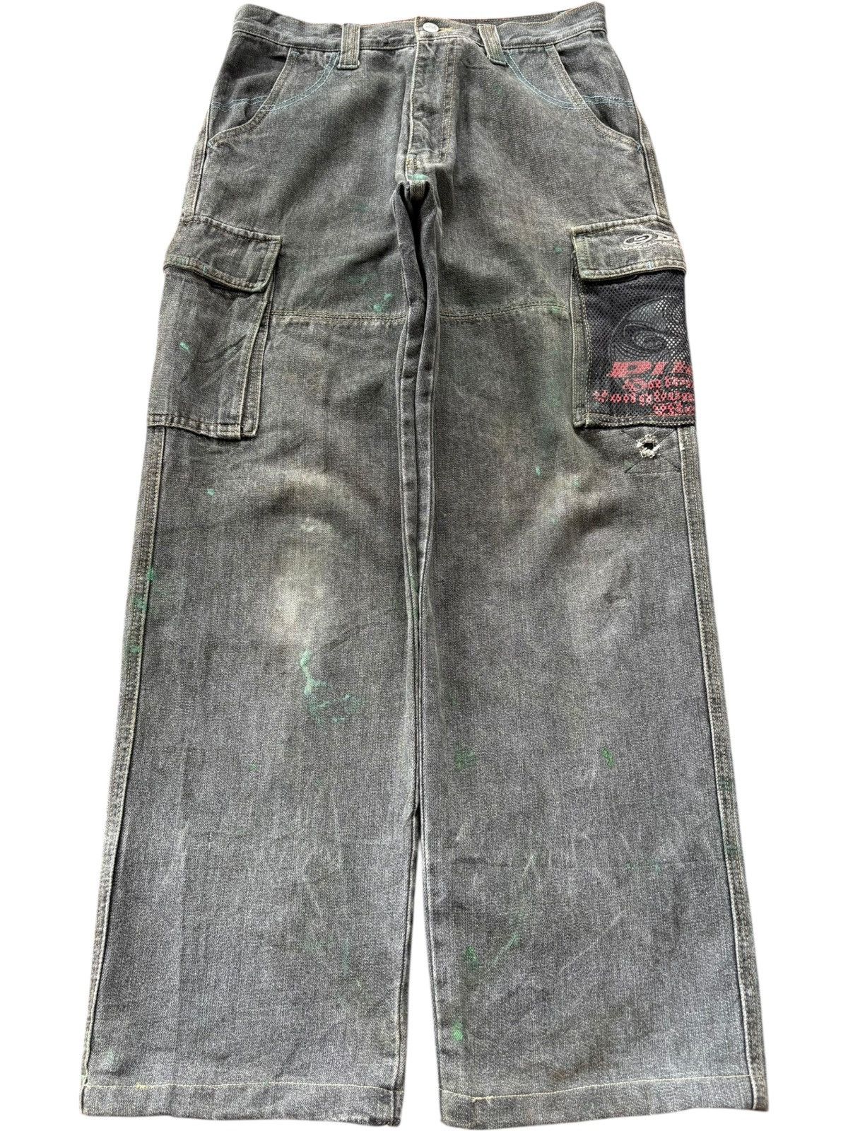 FUCT Vintage Japanese Brand Painted Cargo Baggy Jeans Size US 30 / EU 46 - 1 Thumbnail