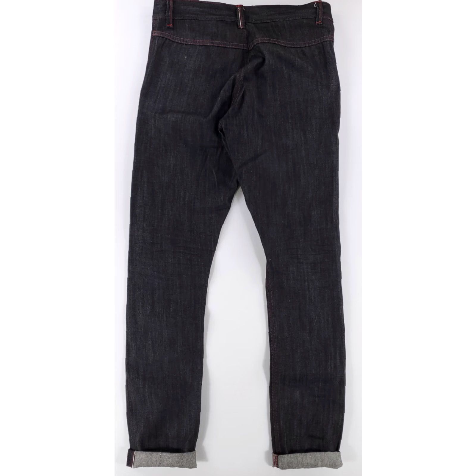 Denime FNL Jeans Black Mens 33 x 35 Raw Denim Selvedge Size US 33 - 5 Thumbnail