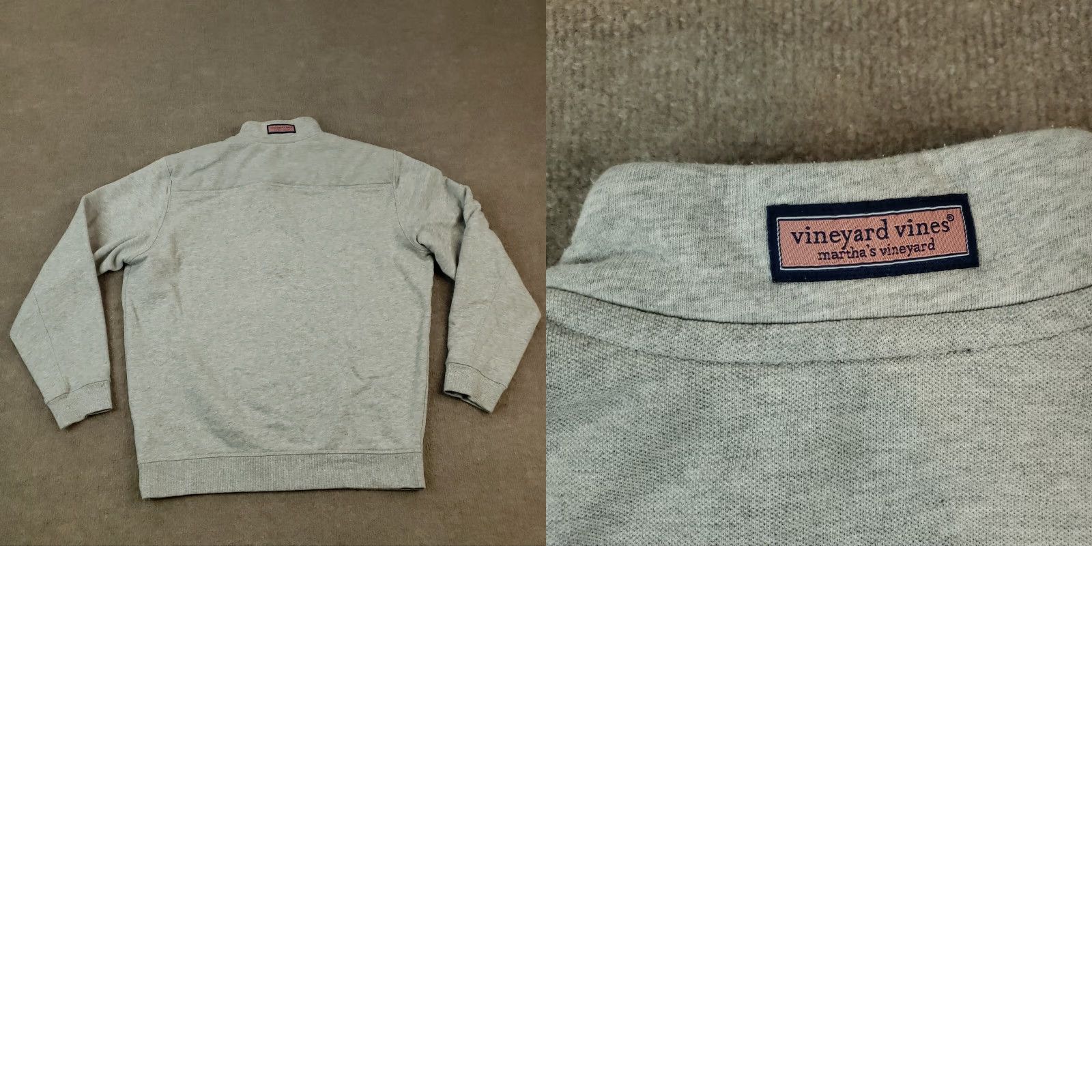 Vineyard Vines Vineyard Vines Sweatshirt Mens M Gray Mock Neck Pullover Casual Sweater Size US M / EU 48-50 / 2 - 8 Thumbnail