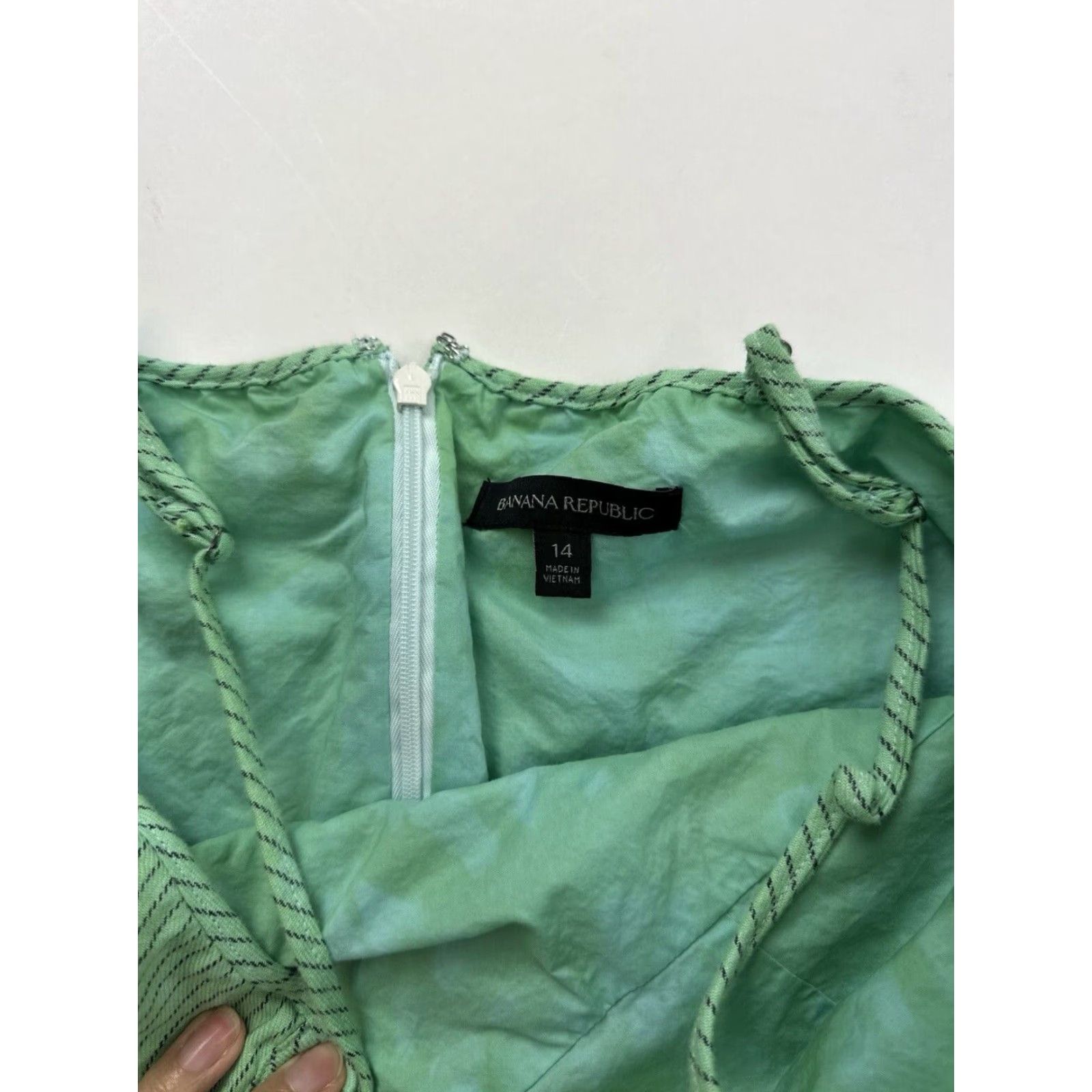 Banana Republic Banana Republic Green Tie Dye Striped Mermaid Dress Women's 14 Size XL / US 12-14 / IT 48-50 - 5 Thumbnail