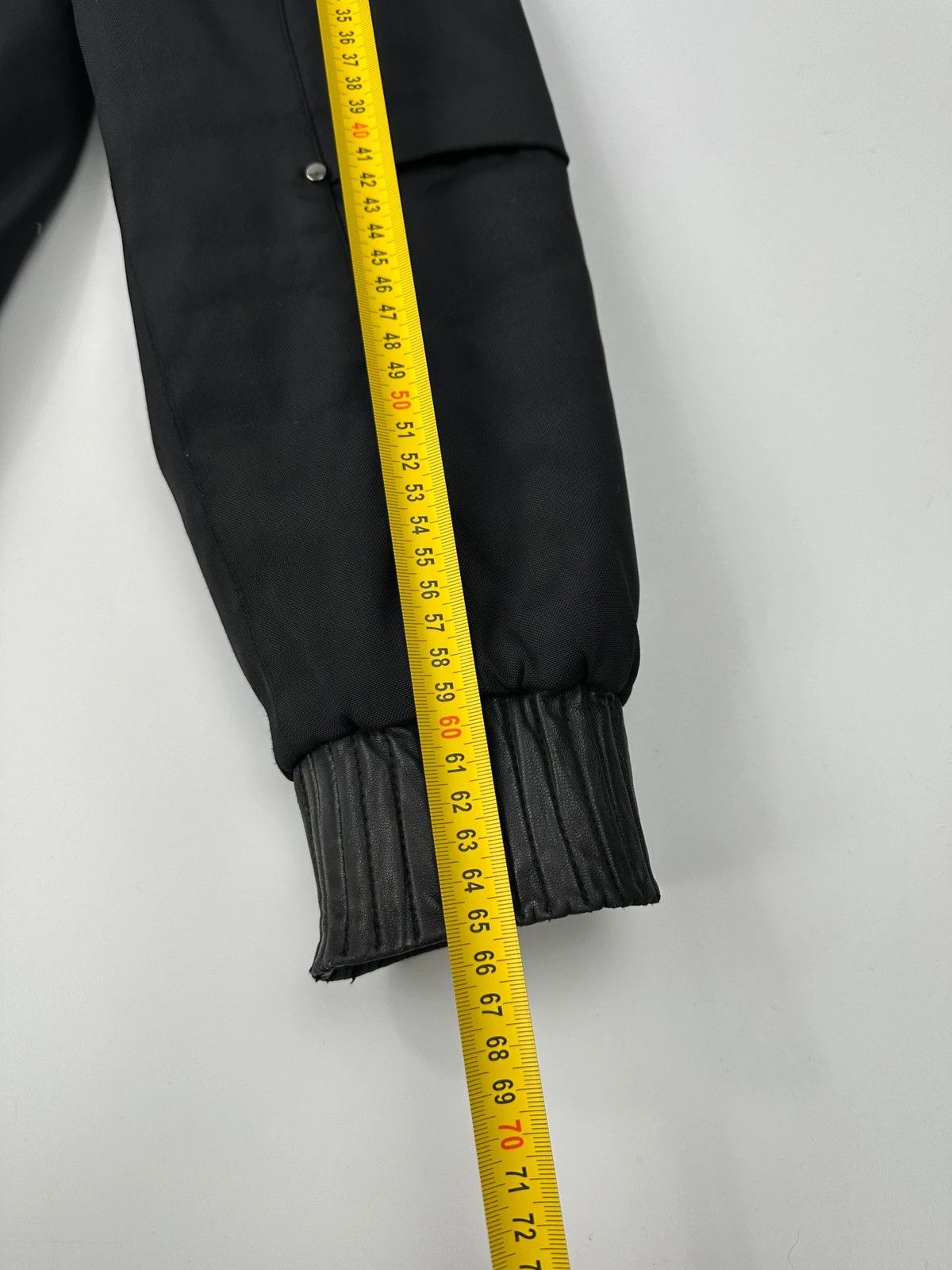 Versace Versace Black Cotton & Leather Padded Bomber Jacket Hoded Size US M / EU 48-50 / 2 - 16 Thumbnail