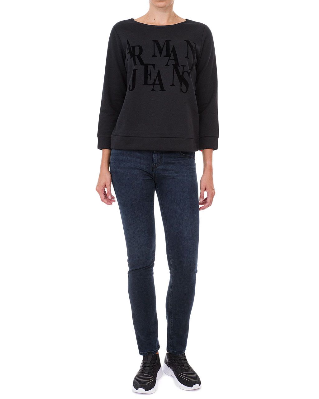Armani Armani Jeans Black Womens Sweatshirt Vintage Longsleeve Size M / US 6-8 / IT 42-44 - 13 Thumbnail