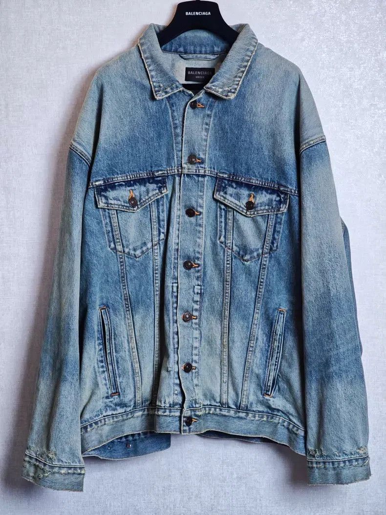 Balenciaga Balenciaga Denim Jacket Size US M / EU 48-50 / 2 - 1 Thumbnail